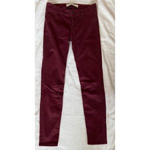 Abercrombie Maroon Jeggings